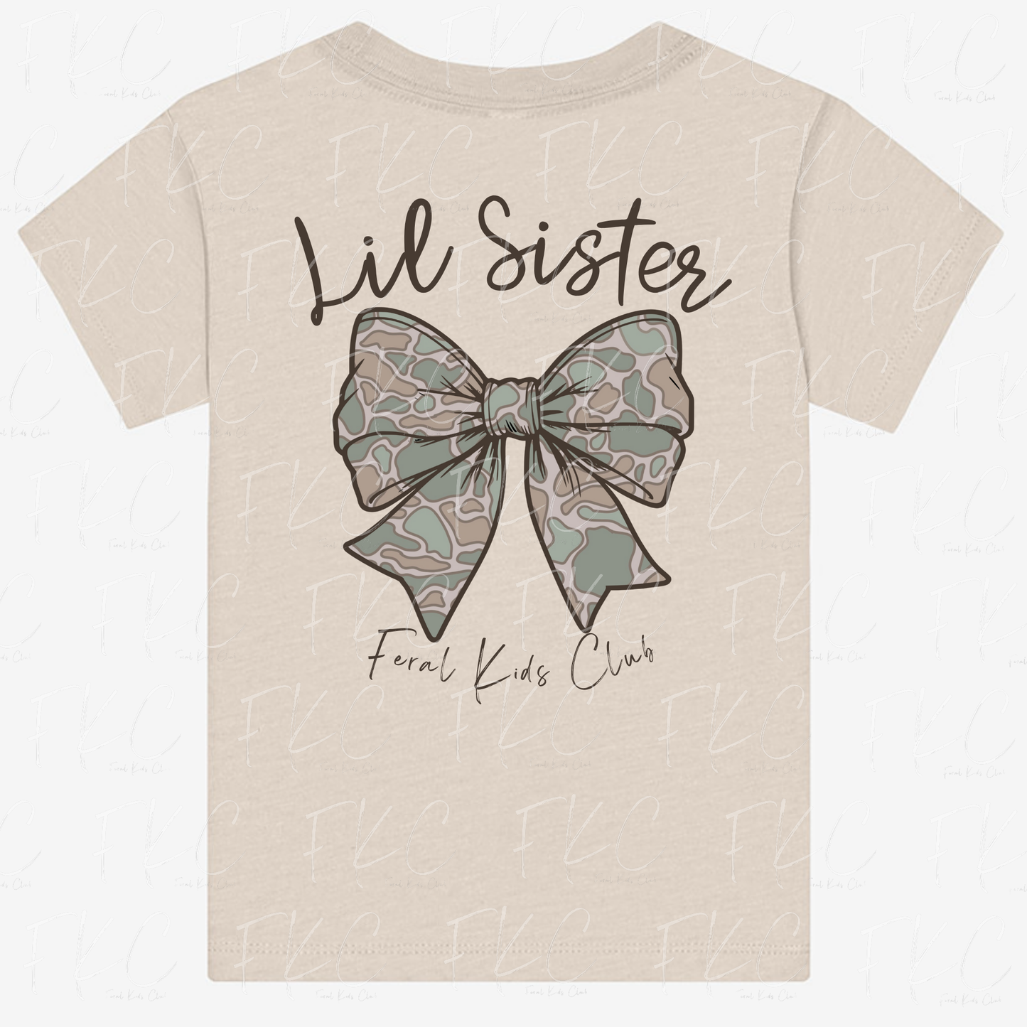 Lil Sister - Duck Camo Bow